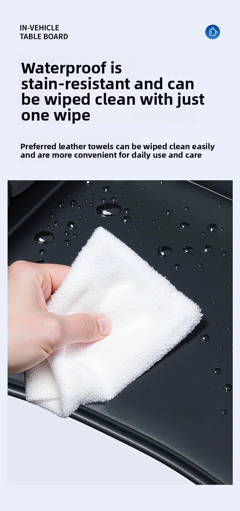 Kids Leather Backseat Travel Tray