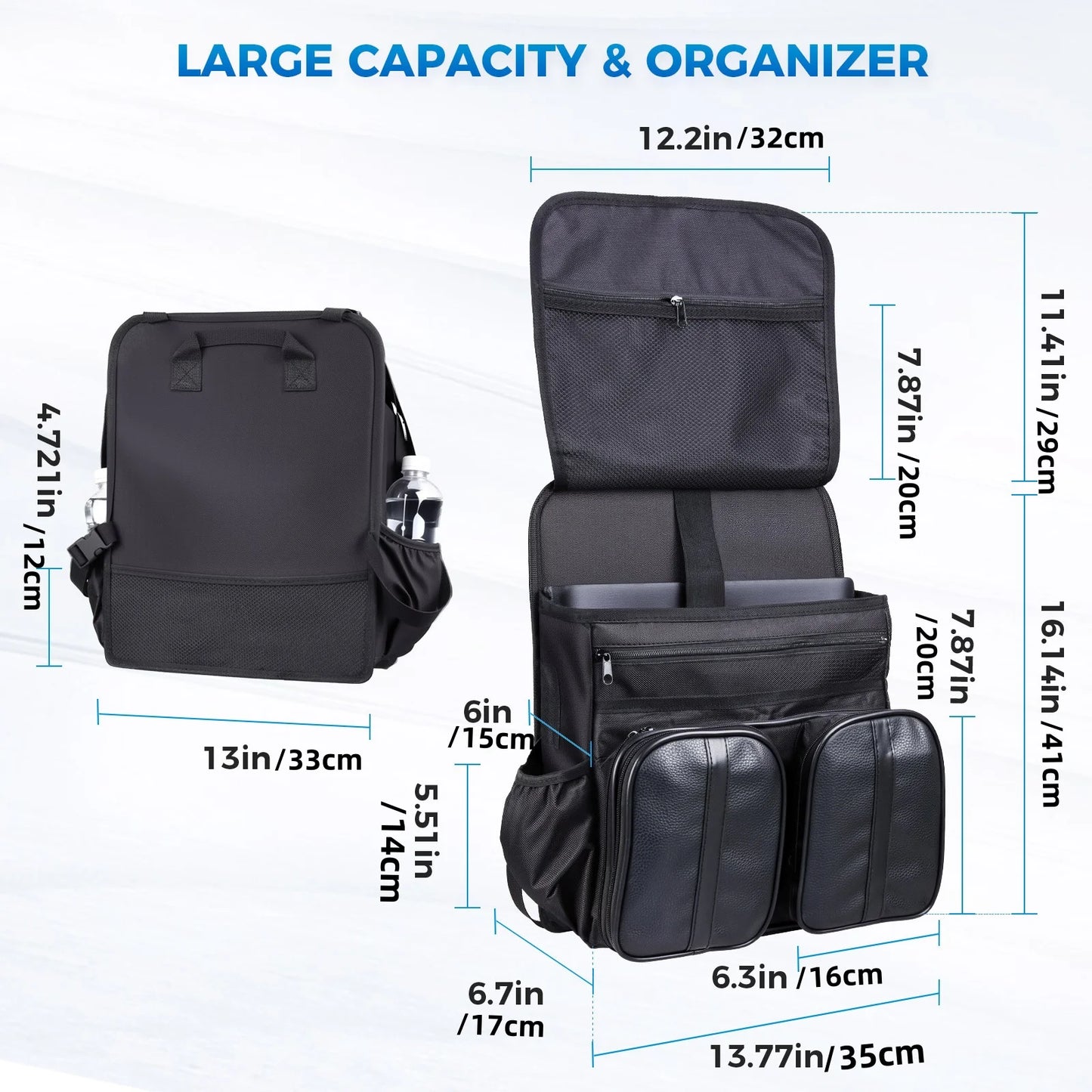 2-in-1 Hanging Car Seat Organizer