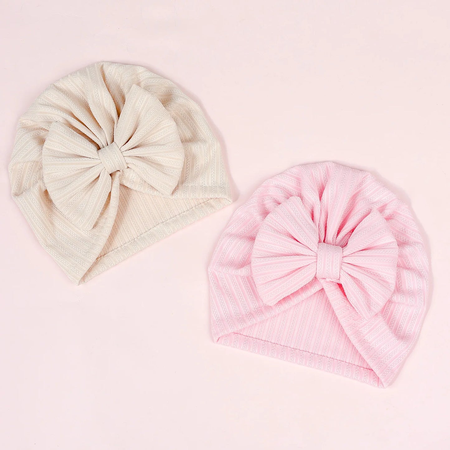 Cute Baby Bow Hat – Soft Turban Beanie for Newborns & Infants