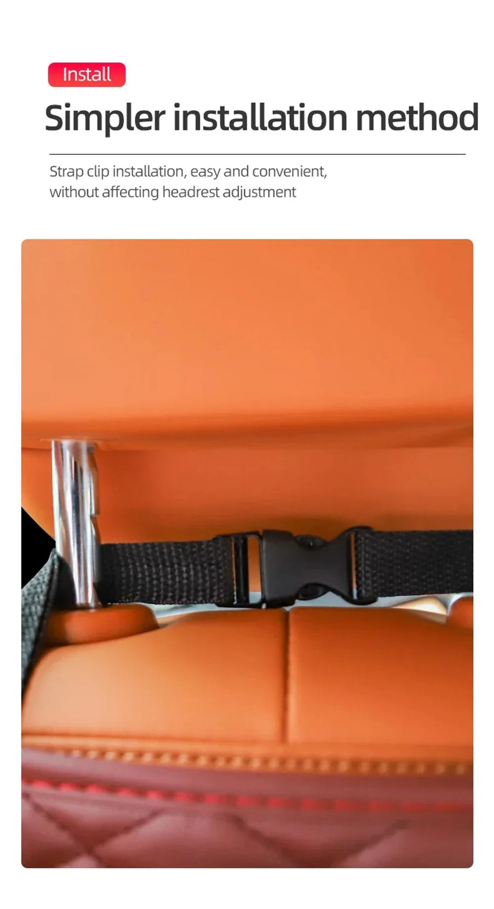 Multifunctional Leather Car Seat Organizer