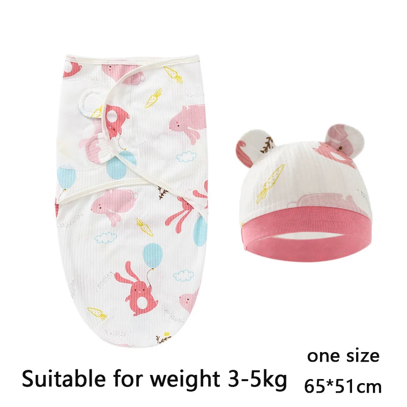 Newborn Swaddle & Hat Set