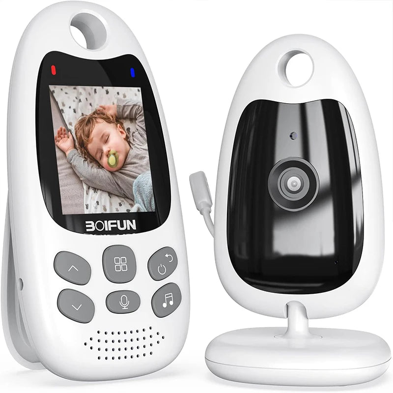 BOIFUN 480P Baby Monitor – Night Vision, Two-Way Audio, Temp Sensor