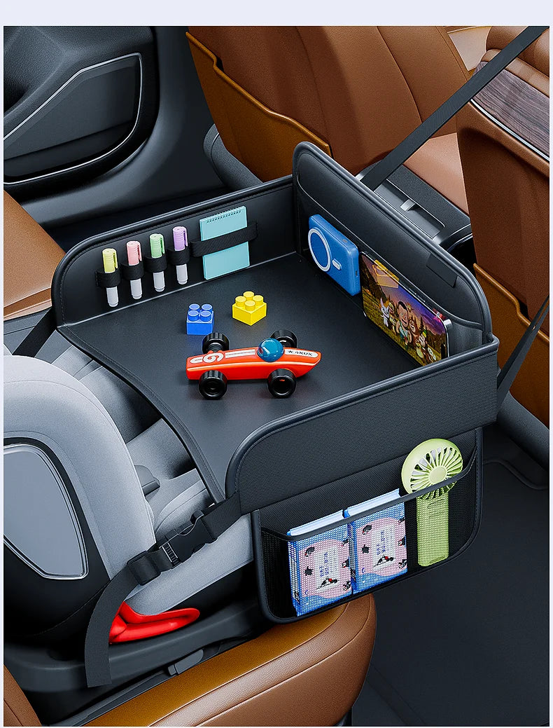 Kids Leather Backseat Travel Tray