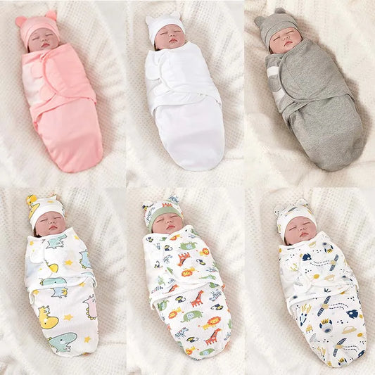 Newborn Swaddle & Hat Set