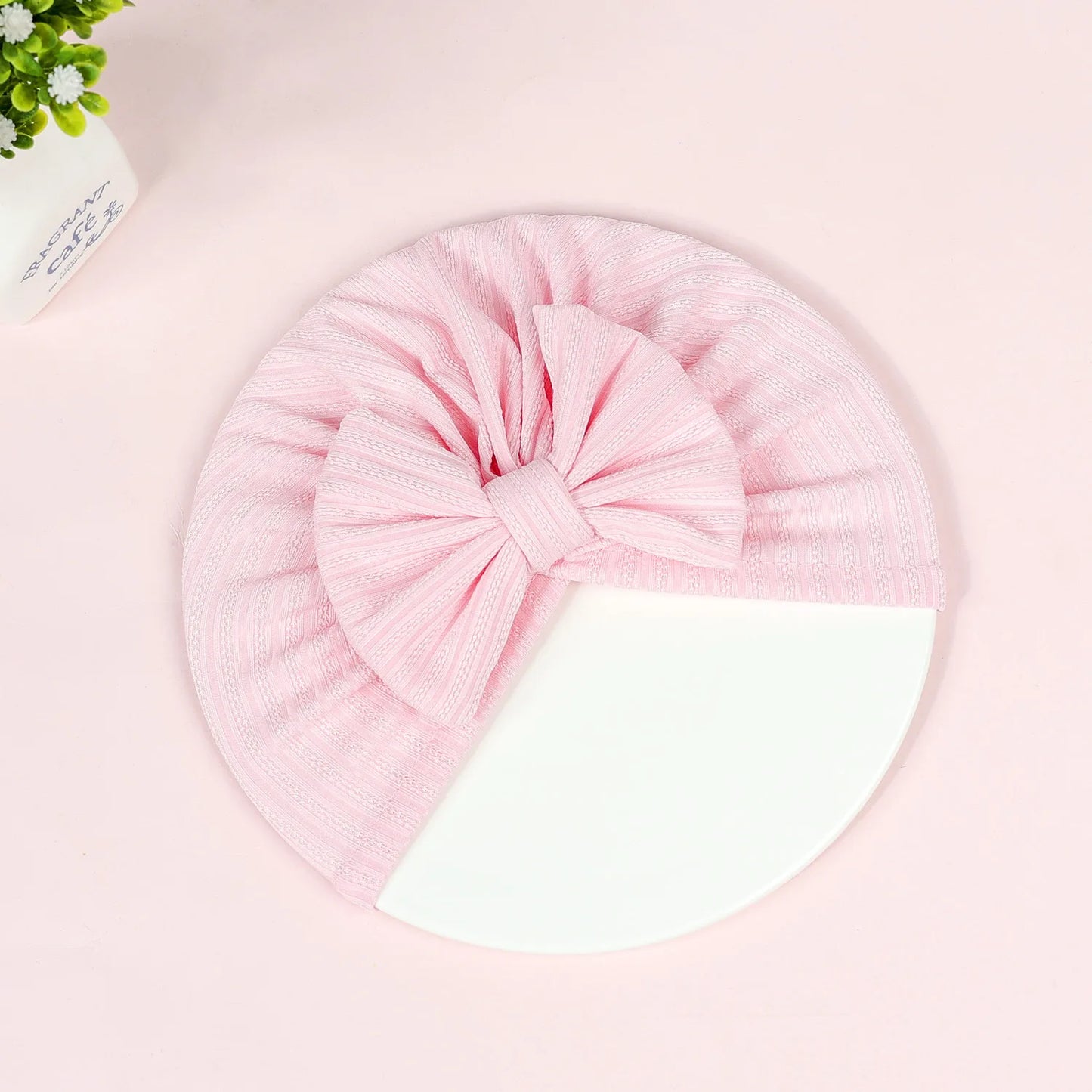 Cute Baby Bow Hat – Soft Turban Beanie for Newborns & Infants