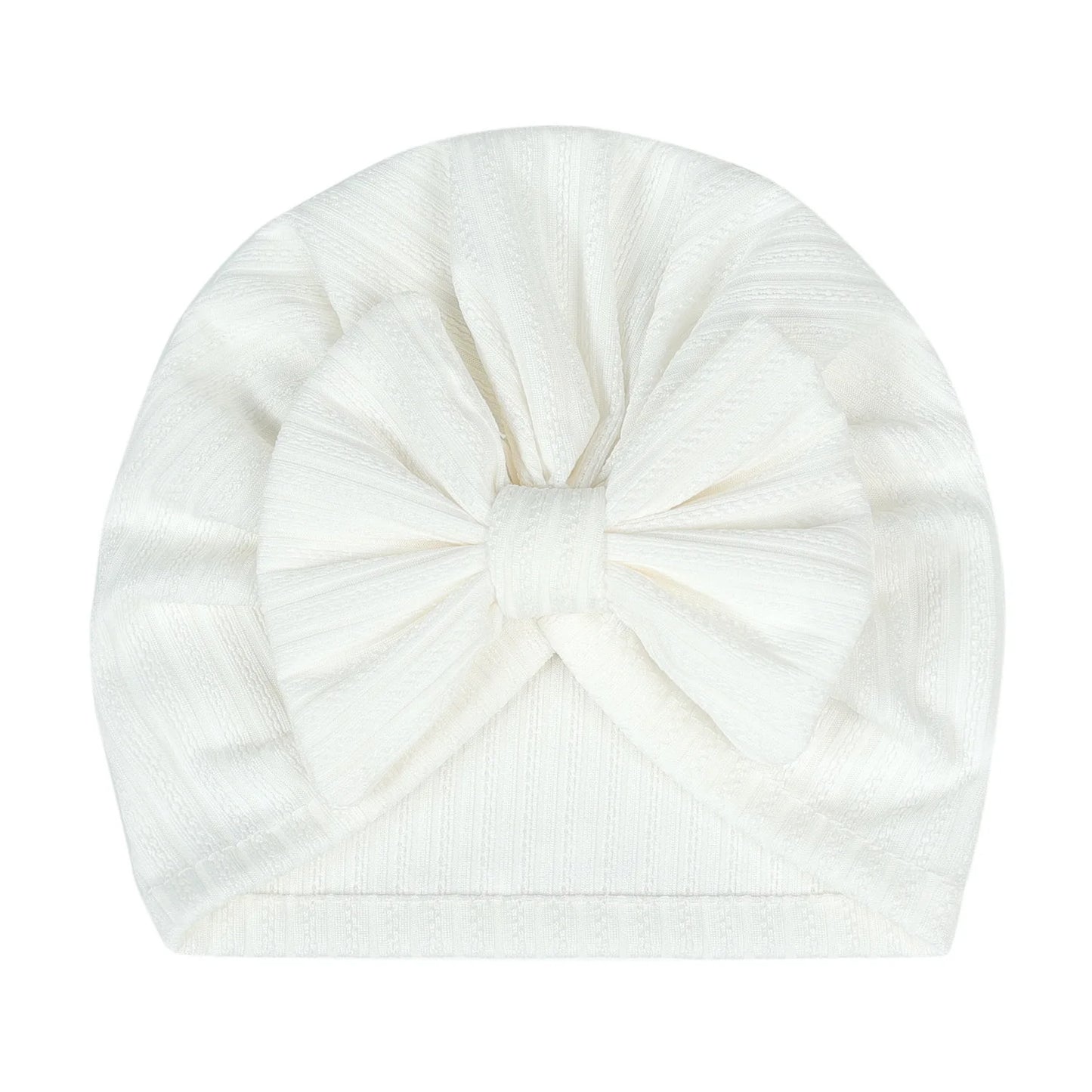 Cute Baby Bow Hat – Soft Turban Beanie for Newborns & Infants