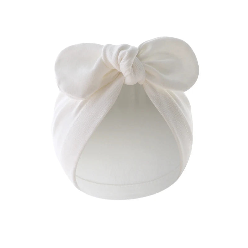 Soft Cotton Baby Turban Hat with Bunny Ears