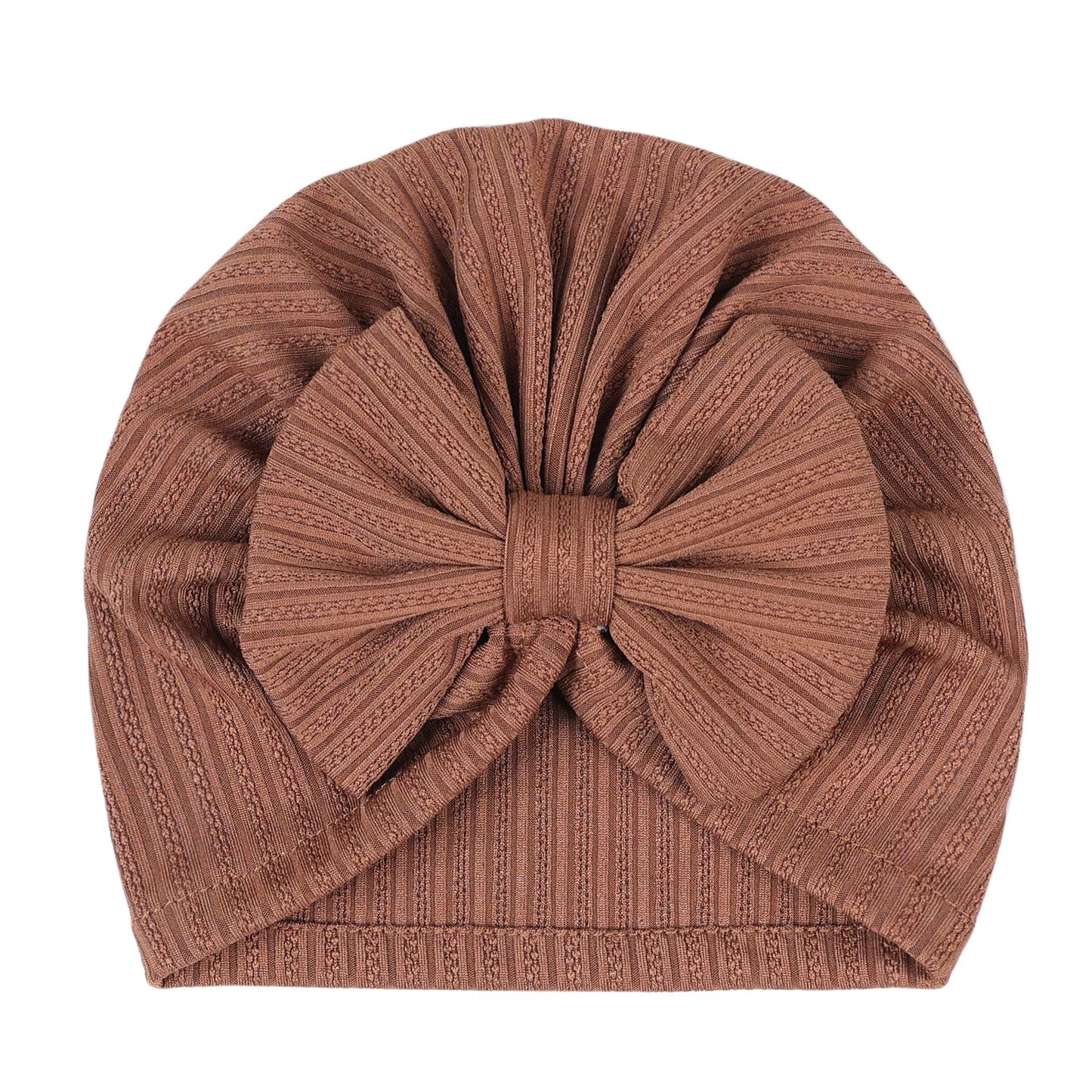 Cute Baby Bow Hat – Soft Turban Beanie for Newborns & Infants