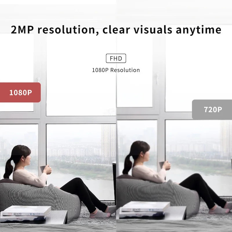 2-Pack 1080P Indoor Security Camera with App – Baby & Pet Monitor