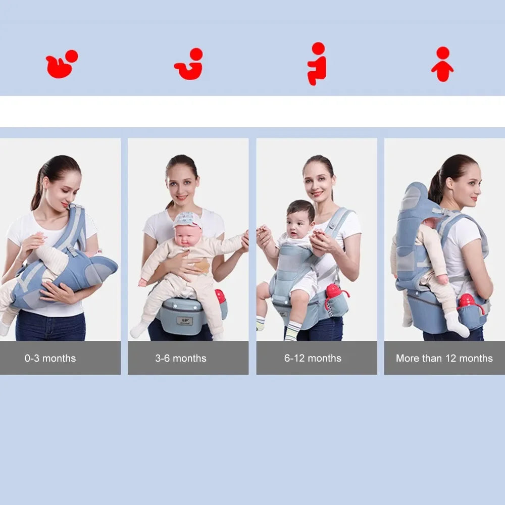Ergonomic Baby Carrier with Hip Seat