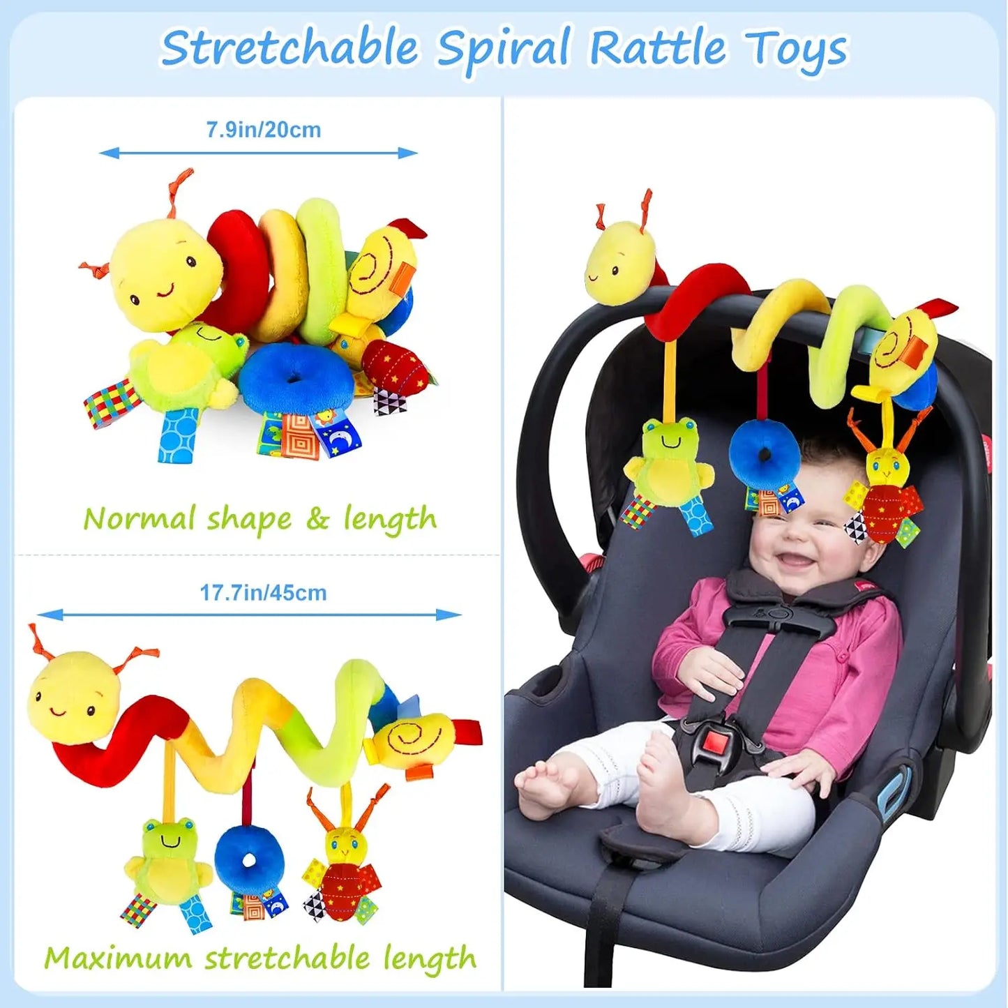 Car Seat Spiral Toy Set