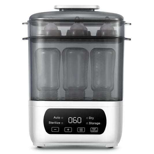 4-in-1 Baby Bottle Sterilizer & Dryer – Steam & LED Control