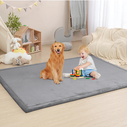 Huloosleep Baby Crawling Play Mat – Thick Soft Foam, Non-Slip Activity Rug