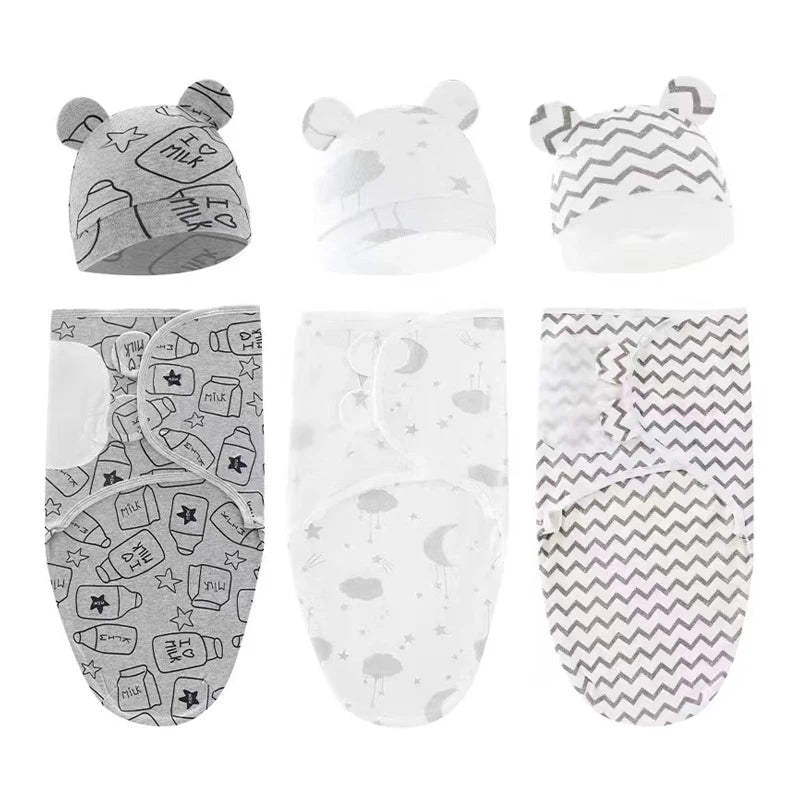 Newborn Swaddle & Hat Set
