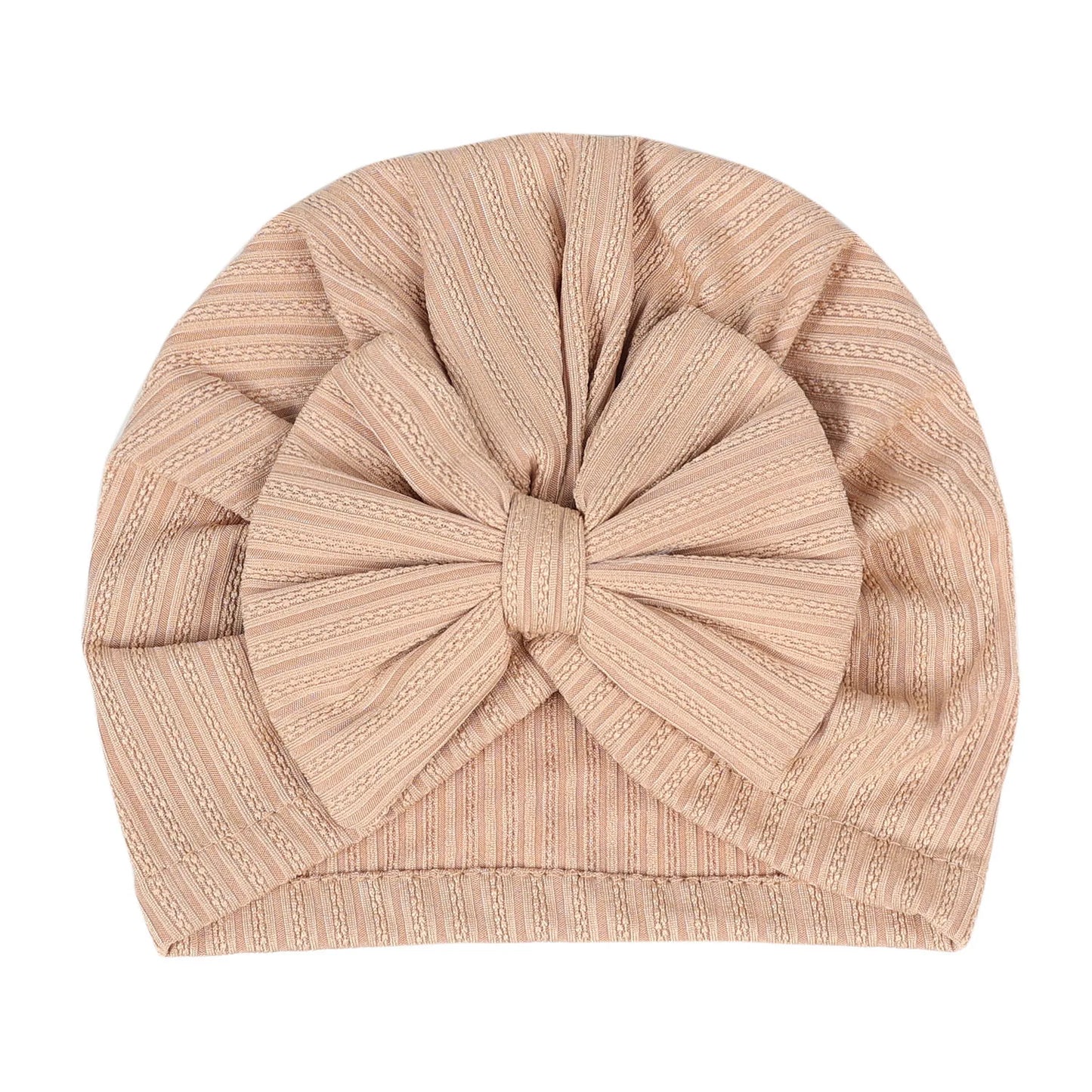 Cute Baby Bow Hat – Soft Turban Beanie for Newborns & Infants