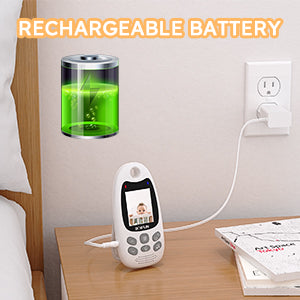 BOIFUN 480P Baby Monitor – Night Vision, Two-Way Audio, Temp Sensor
