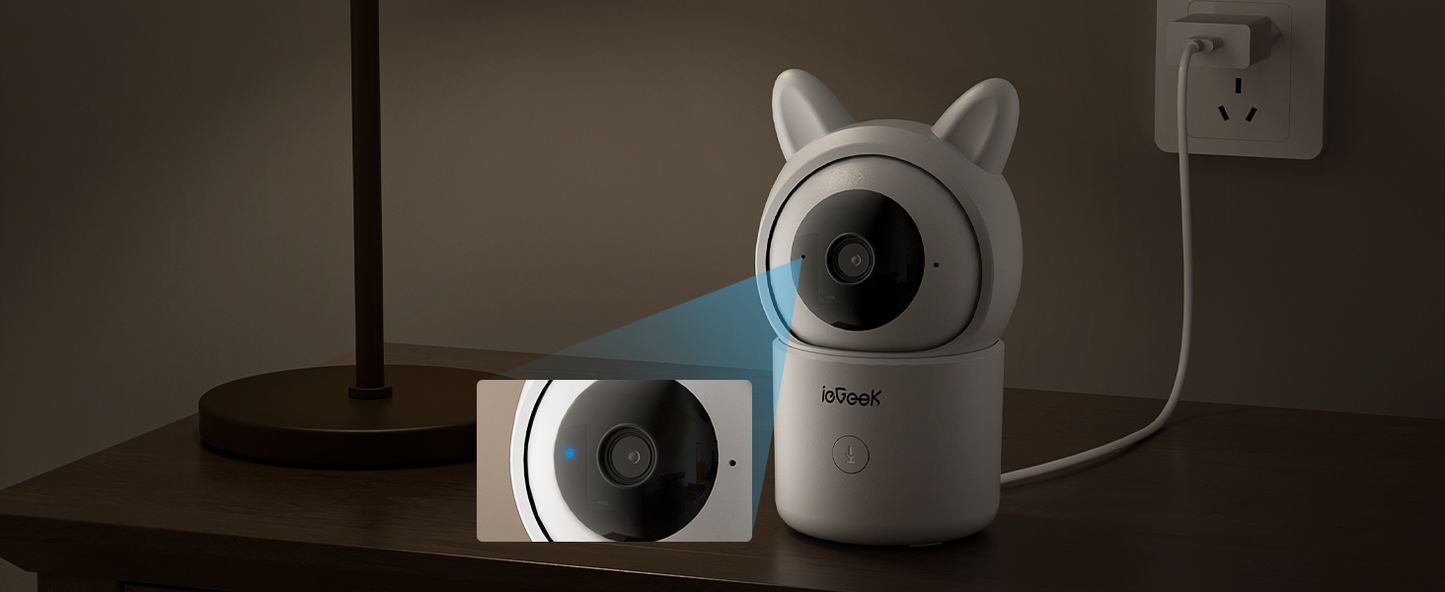ieGeek 1080P PTZ Baby Monitor with 2 Cameras, 4.3” Screen & App Control